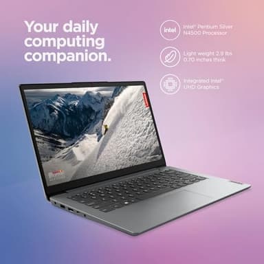 Lenovo IdeaPad 14" Laptop Computer 2025, 12GB RAM, 884GB Storage (256GB SSD +128GB eMMC +500GB Ext), Intel Core Processor, UHD Graphics, Long Battery WiFi-6, MarxsolAccessory, 1-Yr Office 365, Win 11 - Image 6