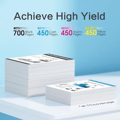 YATUNINK 61XL 61 Ink Cartridge Combo Pack Compatible for HP Ink 61 Works with Envy 4500 4501 4630 5530 Deskjet 1000 1010 2540 Officejet 4630 4635 Printer (1 Black, 1 Color) 2 Pack - Image 3