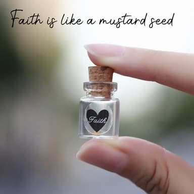 Qpige Bulk 30 Have a Little Faith Card Christian Gifts for Women, School Church Wedding Baptism Unique Christian Religious Inspirational Gifts for Women Men (1ml-30pcs) - Image 2