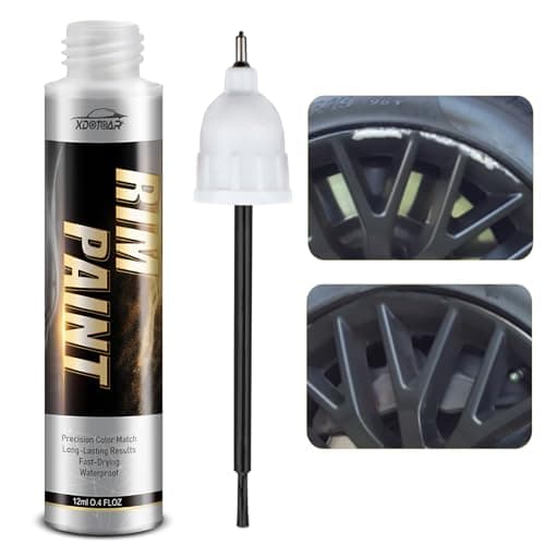Gloss Black Rim Touch Up Paint, Efficient Car Alloy Wheel Scratch Repair Kit, Quick and Easy Remover Curb Rash, Universal and Color Accurate, Long lasting, Resists Water, Uv Rays - Image 1