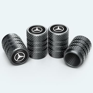 for Benz Car Tyre Valve Caps Tire Dust Caps for Mercedes Benz CESM CLK GLK GL AB GLS GLE AMG Series,4pcs Auto Tire Valve Stem Caps Universal Tire Air Covers,Anodized Dust Caps Car Tire Valve Cover - Image 6