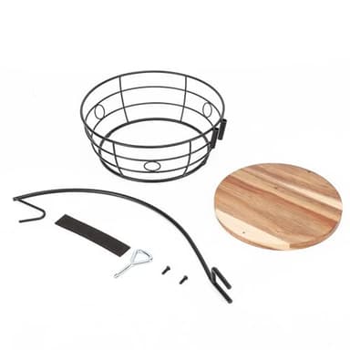 Livabber Countertop Fruit Basket Bowl with Banana Hanger, Modern Standing Fruit Vegetable Bowl Storage, with Banana Tree Holder for Kitchen Dinning Table (Round Wood, Black) - Image 8