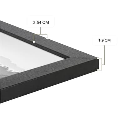 MCS Studio Gallery 16x20 Poster Frame Black Woodgrain, Vertical & Horizontal Wall Hanging Large Picture Frame for Photos, Posters & Art Prints (1-Pack) - Image 5