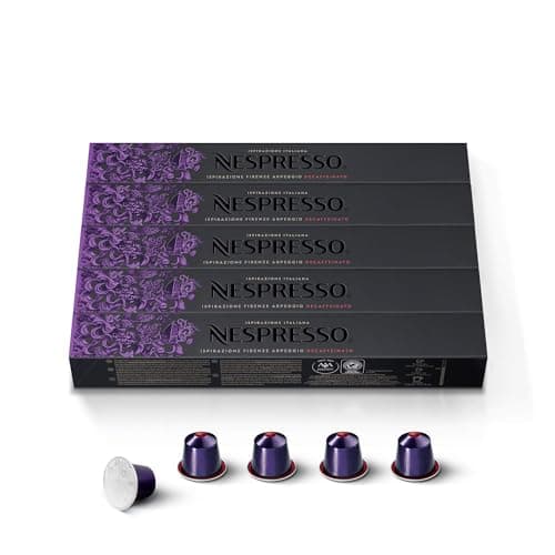 Nespresso Capsules Original Line, Arpeggio Decaffeinato, Dark Roast Coffee, 50-Count Coffee Pods - Image 1