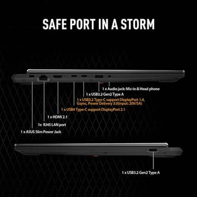 ASUS TUF Gaming A16 (2024) Copilot+ PC Gaming Laptop, 16” 16:10 165Hz Display, AMD Ryzen AI 9 HX 370, NVIDIA® GeForce RTX 4060, 32GB LPDDR5X, 1TB PCIe Gen 4.0 SSD, Wi-Fi 6E, Windows 11, FA608WV-AB96 - Image 9