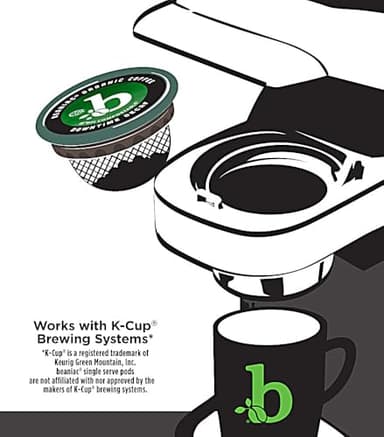 beaniac Organic Downtime Decaf Swiss Water Decaffeinated, Medium Roast, Single Serve Compostable K Cup Coffee Pods, Organic Arabica Coffee, Keurig Brewer Compatible, 30 Count - Image 5
