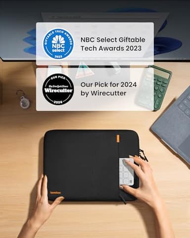 tomtoc 360° Protective Laptop Sleeve for 13.5-14.4 Inch Surface Laptop Studio/6/5/4/3, Surface Book, Water-Resistant Laptop Case for Acer Aspire/Swift 14, ASUS Vivobook/Zenbook 14, Jumper EZbook X3 - Image 2