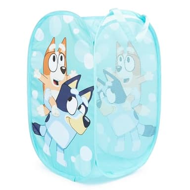 Jay Franco Bluey & Bingo Pop Up Hamper - Mesh Laundry Basket/Bag with Durable Handles - Storage for Clothes or Toys - Image 3