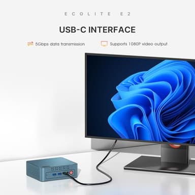 BOSGAME Mini PC Ryzen 5 3550H 11 Pro Mini Computers, 16GB DDR4 RAM 512GB PCIe SSD, Vega 8 Graphics Triple 4K 60Hz Displays, USB 3.2 x3, USB 2.0x1, HDMI x2, WiFi5 BT5.0 - Image 6