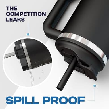 Frost Buddy Thicc Buddy - 40 oz Stainless Steel Vacuum Insulated Tumbler with Lid and Straw for Water - Travel Mug Cupholder Friendly - Gifts for Women Men Him Her (Aquamarine) - Image 4