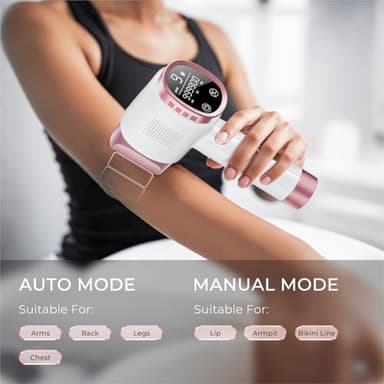 Laser Hair Removal for Women and Men, IPL with Ice-Cooling System for Nearly Painless And Long-Lasting Result At-Home Permanent Hair Removal Device 999999 Flashes for Whole Body Use - Image 7
