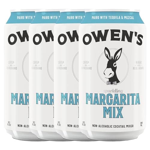 Owen’s Craft Mixers | Sparkling Margarita 4 Pack | Handcrafted in the USA with Premium Ingredients | Vegan & Gluten-Free Soda Mocktail and Cocktail Mixer - Image 1