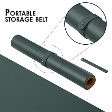 Large Cork Desk Mat - 47.2"x 17" Desk Pad for Office and Home - Ideal for Large Mouse Pad and Desk Mats on Top of Desks(Dark Green) - Image 4