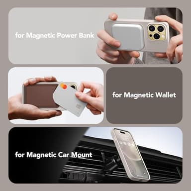 GONEZ for iPhone 14 Pro Case, Compatible with Magsafe, with Screen Protector + Camera Lens Protector, Soft Anti-Scratch Microfiber Lining, Shockproof Liquid Silicone Phone Cover, Stone - Image 5