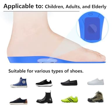 Edvbela Insoles for Airtag Hidden Holder, Tracker Devise Case for Kids, Adults and Elderly, Comfortable Inserts for Shoes, Blue (175-190mm) - Image 3