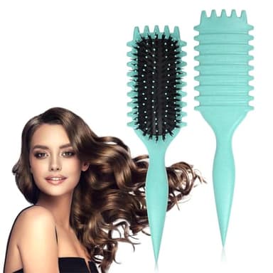Curly Hair Brush, Curl Defining Brushes, Styling Brush for Curly Hair, Shaping and Defining Curls for Women - Image 1