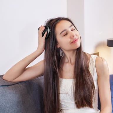 SHINLEA 2 in 1 Scalp Massager Hair Growth,Scalp Scrubber with Soft Silicone Bristles for Dandruff Removal,Shampoo Brush for Exfoliation,Head Massager for Both Wet and Dry Use (Black) - Image 8