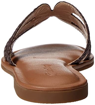 The Drop Women's Monika Flat H-Band Slide Sandal, Coffee Bean Raffia, 8 - Image 3