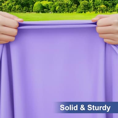 homing Rectangle Table Cloth Cover, Waterproof Polyester Elastic Fitted Tablecloth, Fits for 6 Foot Folding Tables, Washable Table Protector for Picnic, Camping, Outdoor (Lavender, 30" x 72") - Image 4