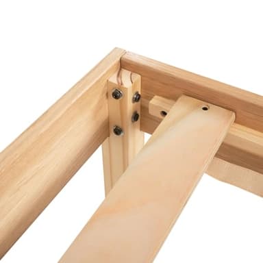 Minimalist Full Solid Pine Wood Bed Frame with Japanese-Inspired Design, 9.7-Inch Underbed Storage No Box Spring Needed, Low-Profile 300 lb Capacity for Serene Durable Living Spaces, Natural - Image 9