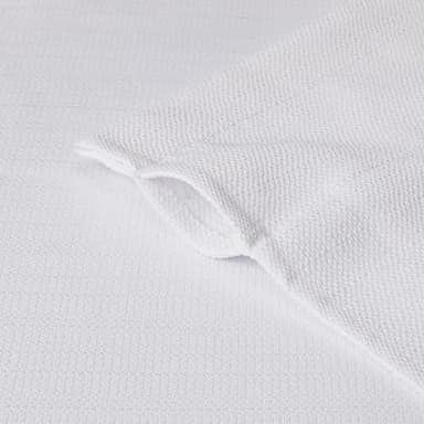 Chyhomenyc White Curtains 120 Inch Length 2 Panels Set, Faux Linen Textured Light Filtering Soft Airy Farmhouse Curtain Drapes Ceiling to Floor for Large Window, 50Wx120L - Image 7