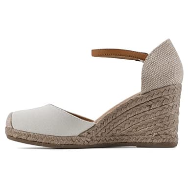 WHITE MOUNTAIN Women's Mamba Espadrille Wedge Sandal, Natural/Fabric, 6.5 W - Image 4