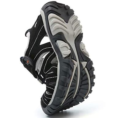 HOBIBEAR Boys Outdoor Closed-Toe Summer Sport Sandals-Black - Image 5