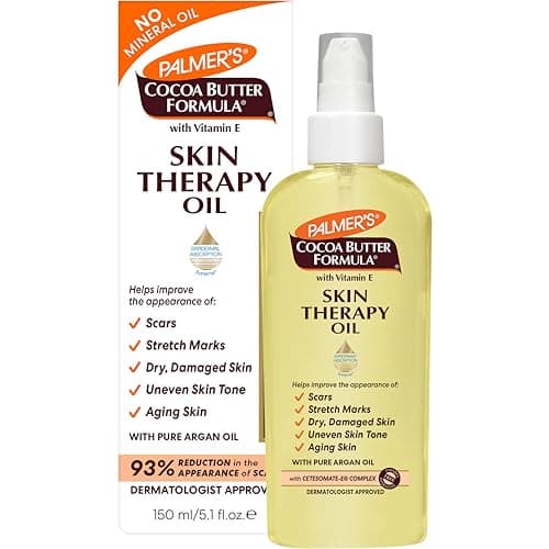 Palmer's Cocoa Butter Formula Skin Therapy Moisturizing Body Oil with Vitamin E & Pure Argan Oil, Deep Body Moisturizer for Dry, Damaged Skin, 5.1 Ounces - Image 1