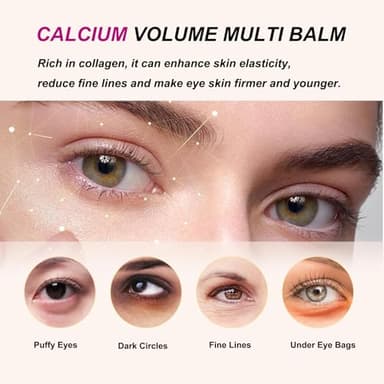 Abading Calcium Volume Multi Balm,Intensive Repair & Moisturizing Cream,Hydrating,Firming Skin,Suitable for Eyes,Neck,Face,0.32 oz/9 g (Pack of 1) - Image 3