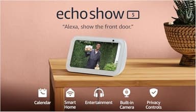 Amazon Echo Show 5 (newest model), Smart display with 2x the bass and clearer sound, Glacier White - Image 9