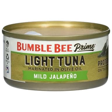 Bumble Bee Prime Protein on the Run Tuna Snack Kit, Pack of 12 - Gourmet Tuna Marinated in Olive Oil & Mild Jalapeno with Crackers and Serving Utensil - 20g of Protein Per Serving - Image 6