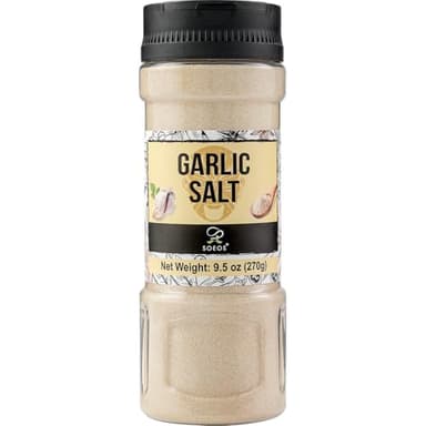 Soeos Garlic Salt 9.5 Ounce(270g), Garlic Salt Seasoning, Non GMO, Gluten Free, Ideal for Adding Flavor to Soups, Breads, Vegetables, Meats and More - Image 9