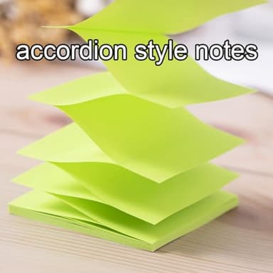 (16 Pack) Pop Up Sticky Notes 3x3 in Accordion Stickies Super Sticking Power Memo Pads Bright Colors - Image 4