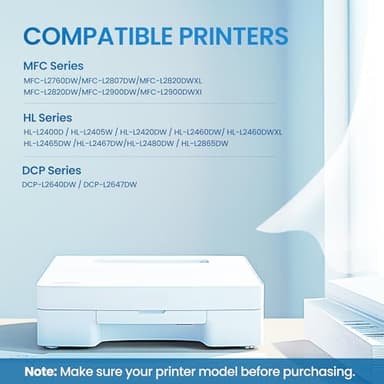 Brother TN830XL Toner Cartridge - 3,000 Page Yield, Black Toner Replacement for Brother HL-L2460DW, DCP-L2640DW, HL-L2405W, L2400D, L2480DW, MFC-L2820DW (1 Black) - Image 2