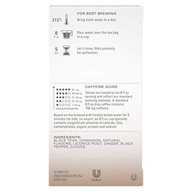 TAZO Chai Tea Bags, Vanilla Caramel Chai, Caffeinated tea, 120 Total Bags (20ct - Pack of 6) - Image 2