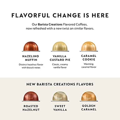 Nespresso Capsules Vertuo, Barista Flavored Pack, Medium Roast Coffee, 30 Count Coffee Pods, Brews 7.8oz. - Image 2