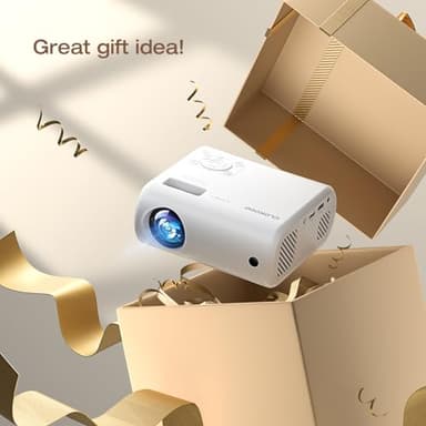 Mini Projector, CLOKOWE 2024 Upgraded Portable Projector with 9000 Lux and Full HD 1080P, Movie Projector Compatible with iOS/Android Phone/Tablet/Laptop/PC/TV Stick/Box/USB Drive/Game Console - Image 5
