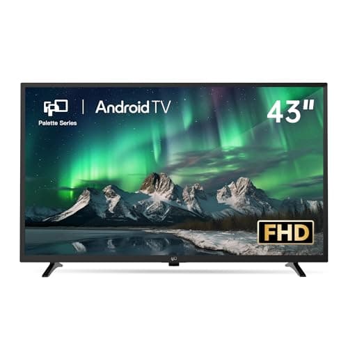 FPD 43 Inch Smart TV Flat Screen Frame LED Television Full HD 1080p Google Cast Built in, Streaming Live Ultra Thin HDR10 Android TV, Bluetooth, Vesa, Hdmi, WiFi (Palette-Series 2025) - Image 1