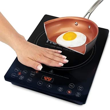 Nuwave Pro Chef Induction Cooktop, NSF-Certified, Commercial-Grade, Portable, Powerful 1800W, Large 8” Heating Coil, 94 Temp Settings 100°F - 575°F in 5°F, Shatter-Proof Ceramic Glass Surface - Image 6
