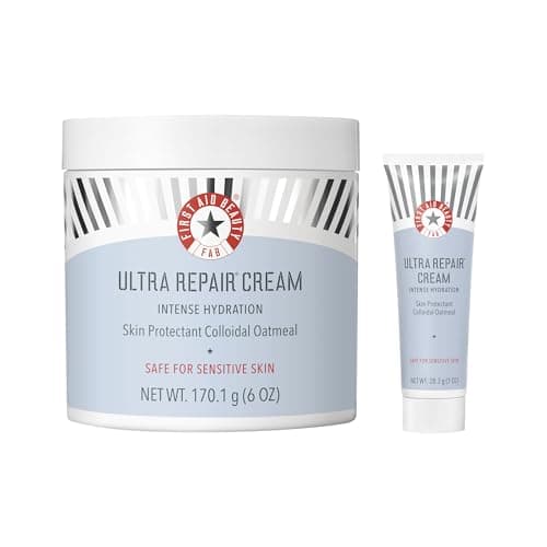 First Aid Beauty - Ultra Repair Cream, Intense Hydration Whipped Colloidal Oatmeal, Clinically Proven to Strengthen Skin Barrier in 7 Days & Helps Relieve Eczema, Luxury Moisturizer, 6 oz + Bonus, 2ct - Image 1
