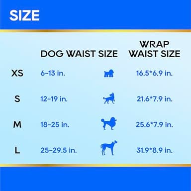 HONEY CARE All-Absorb A26 Male Dog Wrap, 50 Count, Small - Image 9