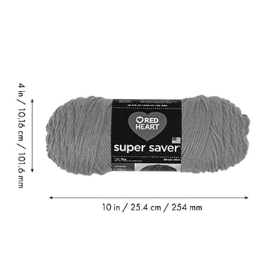 Red Heart Super Saver White Yarn - 3 Pack of 198g/7oz - Acrylic - 4 Medium (Worsted) - 364 Yards - Knitting/Crochet - Image 10