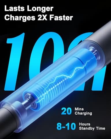 Stylus Pen for iPad 10th&11th(A16) - Type-c Charging Pencil for ipad Palm Rejection Active Pen Compatible with (2018-2025) Apple iPad 6/7/8/9/10/11, Air 3/4/5/M2/M3, Mini 5/6, Pro 11"/12.9"/M4 (White) - Image 4