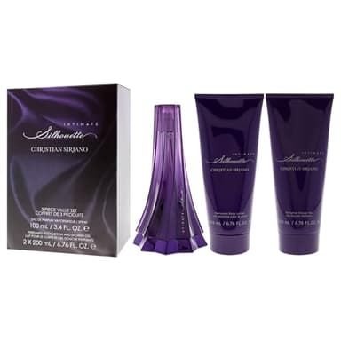 Christian Siriano Silhouette Intimate for Women - 3 Pc Gift Set 3.4oz EDP Spray, 6.76oz Body Lotion, 6.76oz Shower Gel - Image 4