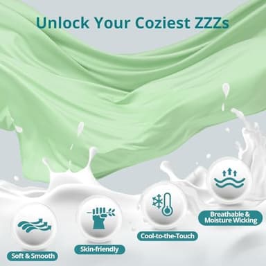 Sasttie Pregnancy Pillows for Sleeping, U Shaped Cooling Full Body Pillow with Removable Cover, Pregnant Women Must Haves, Maternity Essential, Light Green - Image 5