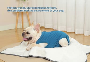 Caslfuca Dog Surgery Recovery Suit - After Spay, Abdominal Wounds Post Surgical Recovery, Anti Licking Breathable Dog Onesies for Small, Medium & Large Pet, Alternative Bandages Cone E-Collar - Image 5