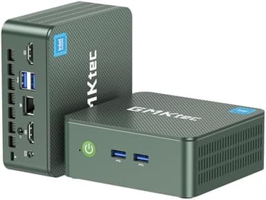GMKtec Mini PC N150, G3 Plus Intel Twin Lake N150 (3.4GHz), 16GB DDR4 RAM 1TB PCIe M.2 SSD, Desktop Computer 4K Dual HDMI/USB3.2/WiFi 6/BT5.2/2.5G RJ45 - Image 3