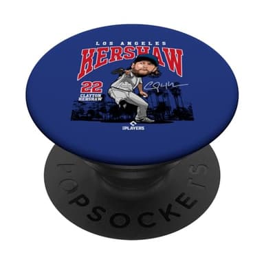 Clayton Kershaw | Los Angeles MLB Player League | MLBKER4042 PopSockets Adhesive PopGrip - Image 1