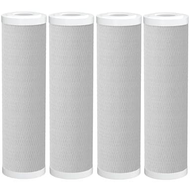 Fil-Fresh 5 Micron 2.5"x10" CTO Carbon Water Filter Replacements, Whole House Water Filters for iSpring FC15, Pentek EP-10, Whirlpool WHKF-WHWC, 4 Pack - Image 1