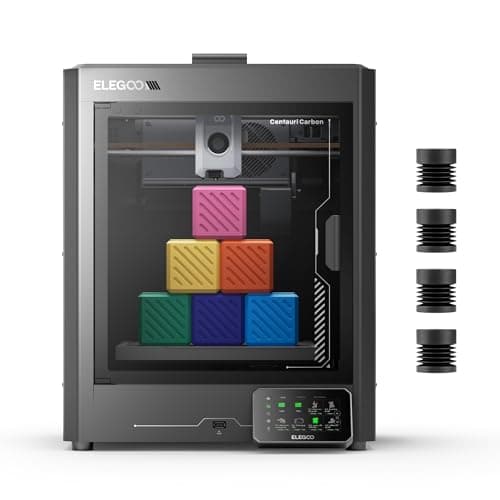 ELEGOO Centauri Carbon 3D Printer, CoreXY 500mm/s High Speed Printing with Auto Calibration, 320°C Nozzle and Built-in Camera, Ready to Print Out of The Box, 256x256x256mm Printing Size - Image 1